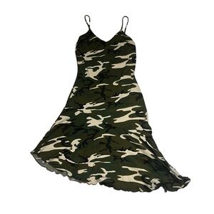 y2k forever21 camo dress